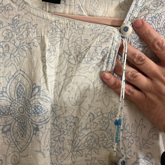 Sundance style one of a kind tunic: lightweight, boho, goregous! - Picture 6 of 7